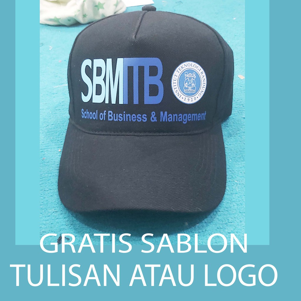 GRATIS CUSTOM SABLON LOGO ATAU TULISAN TOPI BASEBALL SATUAN