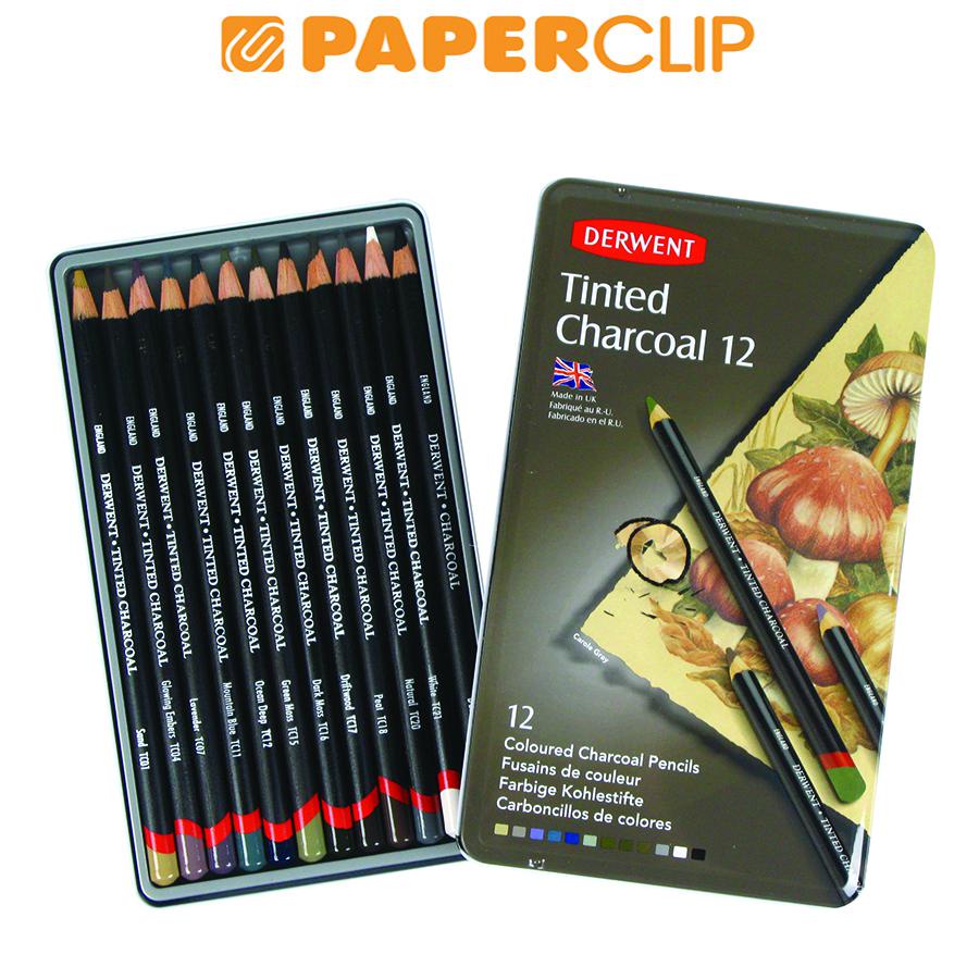 

PENSIL WARNA DERWENT SET CHARCOAL 12 COLOR 2301690DW