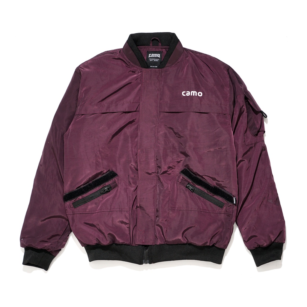 JACKET BOMBER 7927 MAROON | CAMO WARBROKE