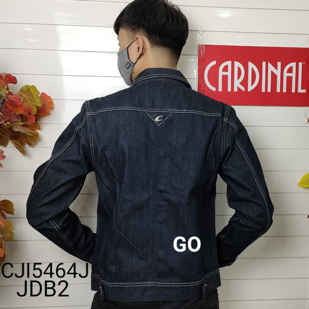 gos  JDB CARDINAL JAKET JEANS Cowok Jaket Cowok Denim Jaket Kancing Pria Outdoor