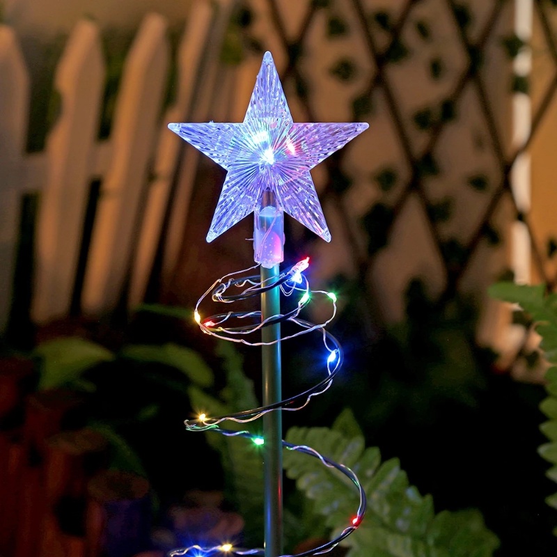 Lampu Pohon Natal LED Energi Surya Xmas LED Lampu Hias Waterproof Indoor Christmas Tree Lights