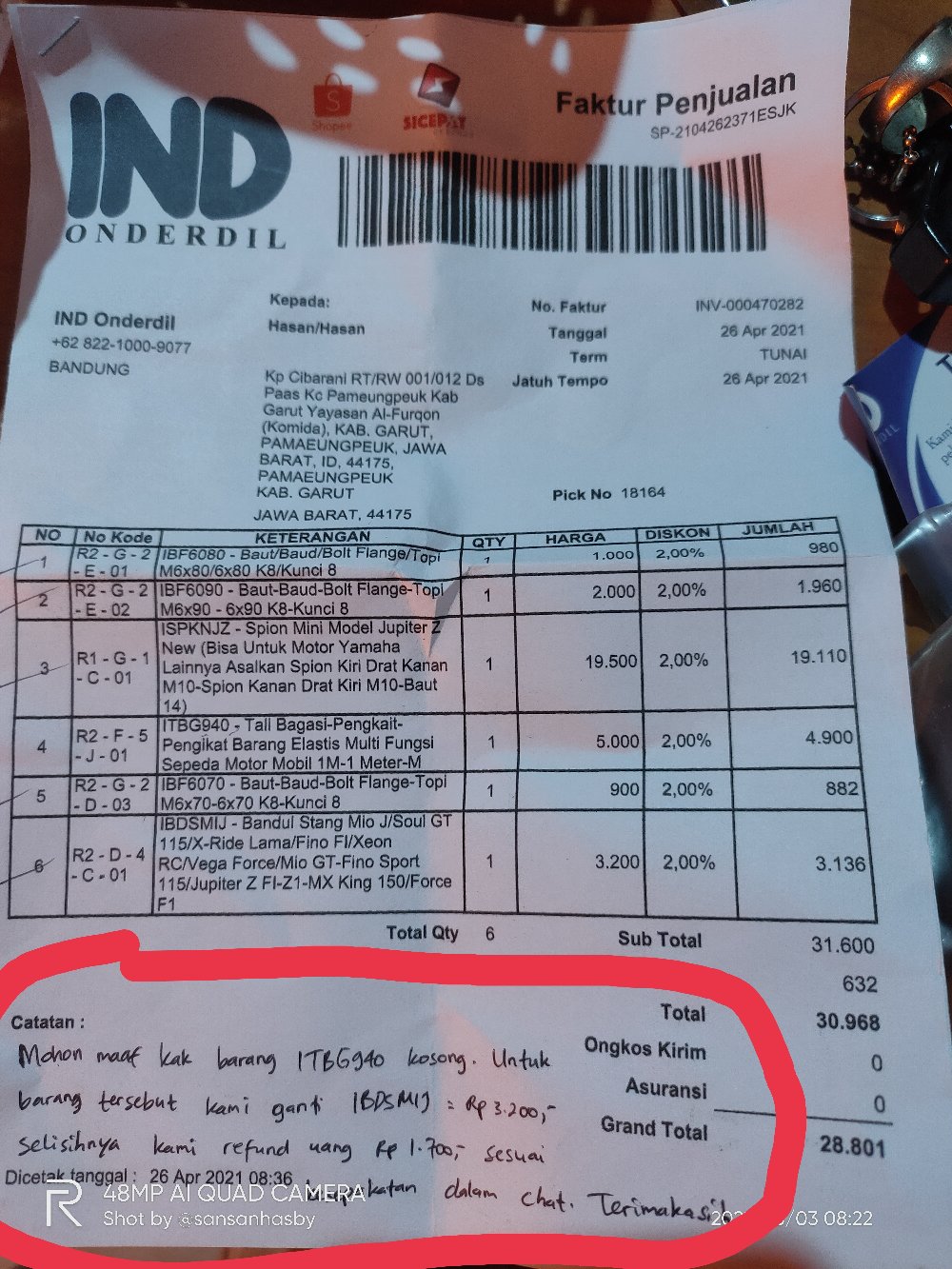 Baut/baud/bolt Flange/topi M6x70/6x70 K8/kunci 8