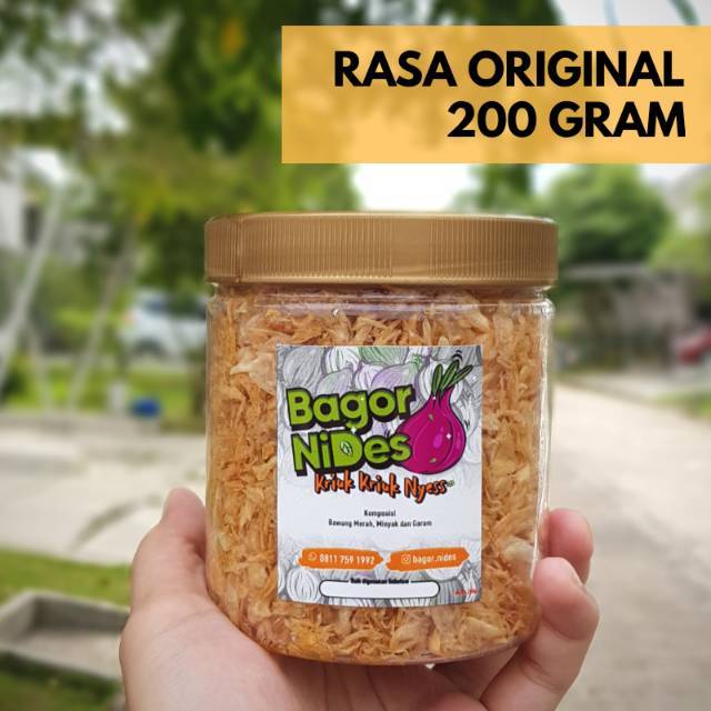 

Bawang Goreng Sumenep 200 gram (Original) | Bagor NiDes