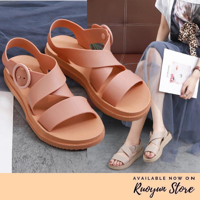 RYS - Jelly Waterproof Sandal Tali Karet Fashion Casual - Ori Import