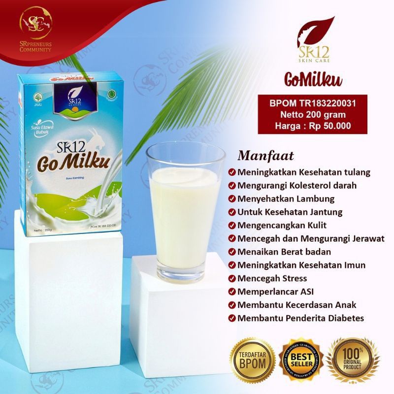 

GO MILK SR12 600g VARIAN VANILA SUSU KAMBING ETAWA ORI