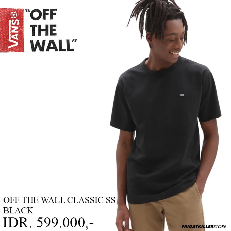 KAOS VANS OFF THE WALL | OFF THE WALL CLASSIC SS BLACK