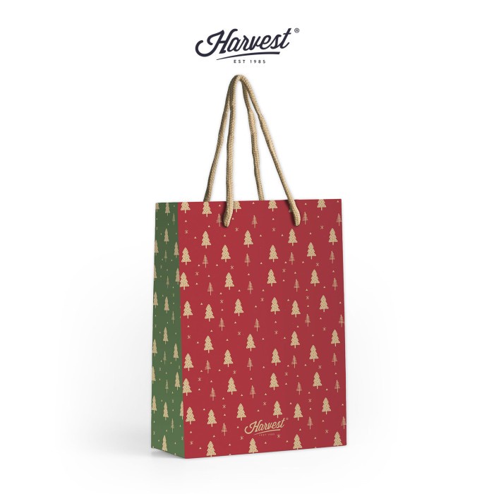 

Paper Bag Natal / Christmas Harvest Xmas Winter (L) - Red Tree