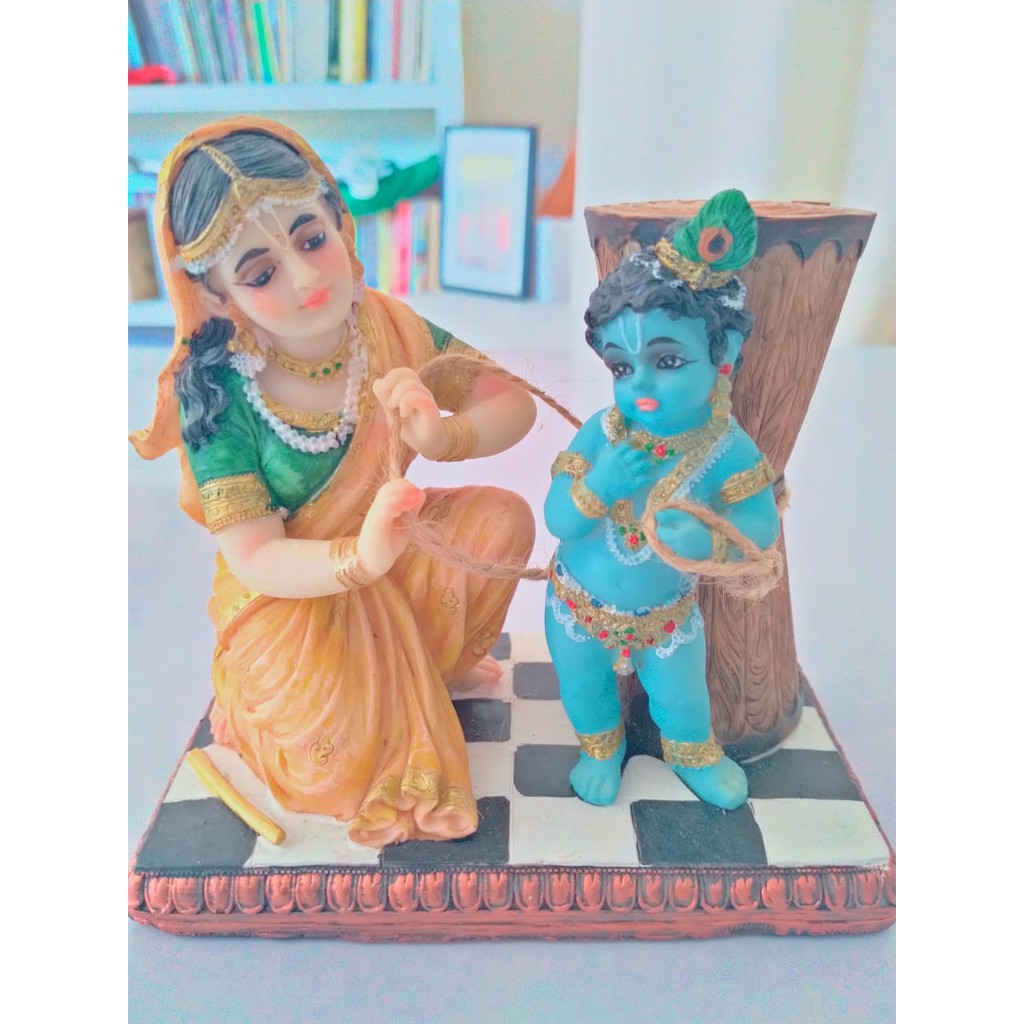 Pajangan Arca Krishna Damodara Ibu Yasoda