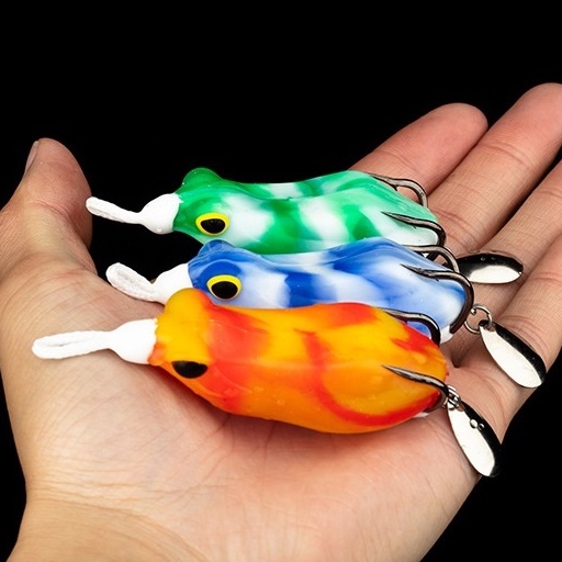 1Pcs New Frog Umpan Pancing Spoon 6.5cm 15g Fishing Lure Spinner Ikan Swimbait Bass Kail Wobbler Floating Crank Bait Tackle