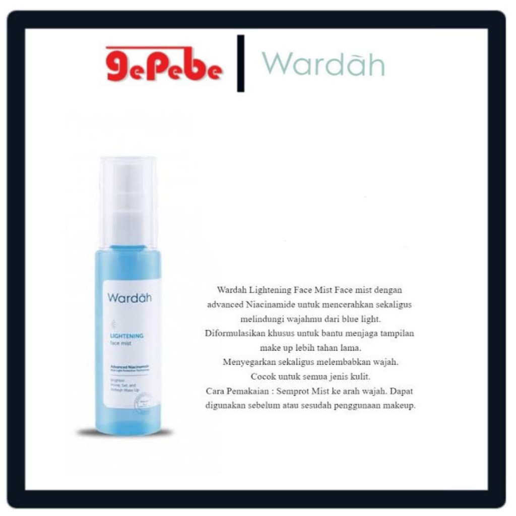 Wardah Lightening Face Mist 60ml