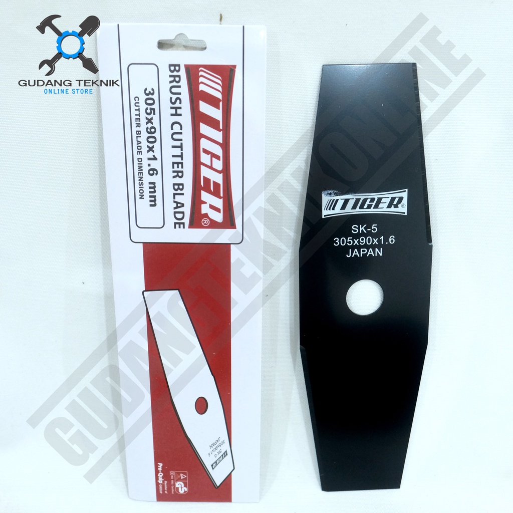 Mata Pisau Potong Rumput TIGER 305x1,6x90mm / Brush Cutter Blade - Pisau Mesin Potong Rumput TIGER