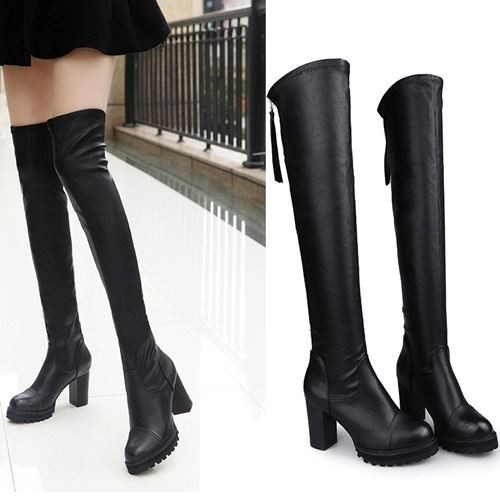 SHBA9 Thigh High Boots Stylish Heels 8.5CM