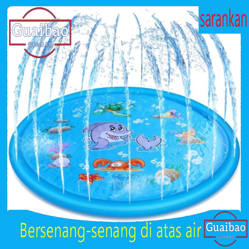 Water Spray Pad Outdoor Lawn Sprinkler Game Pad Kolam Air Mancur - Mainan Anak Termurah100-130-150cm