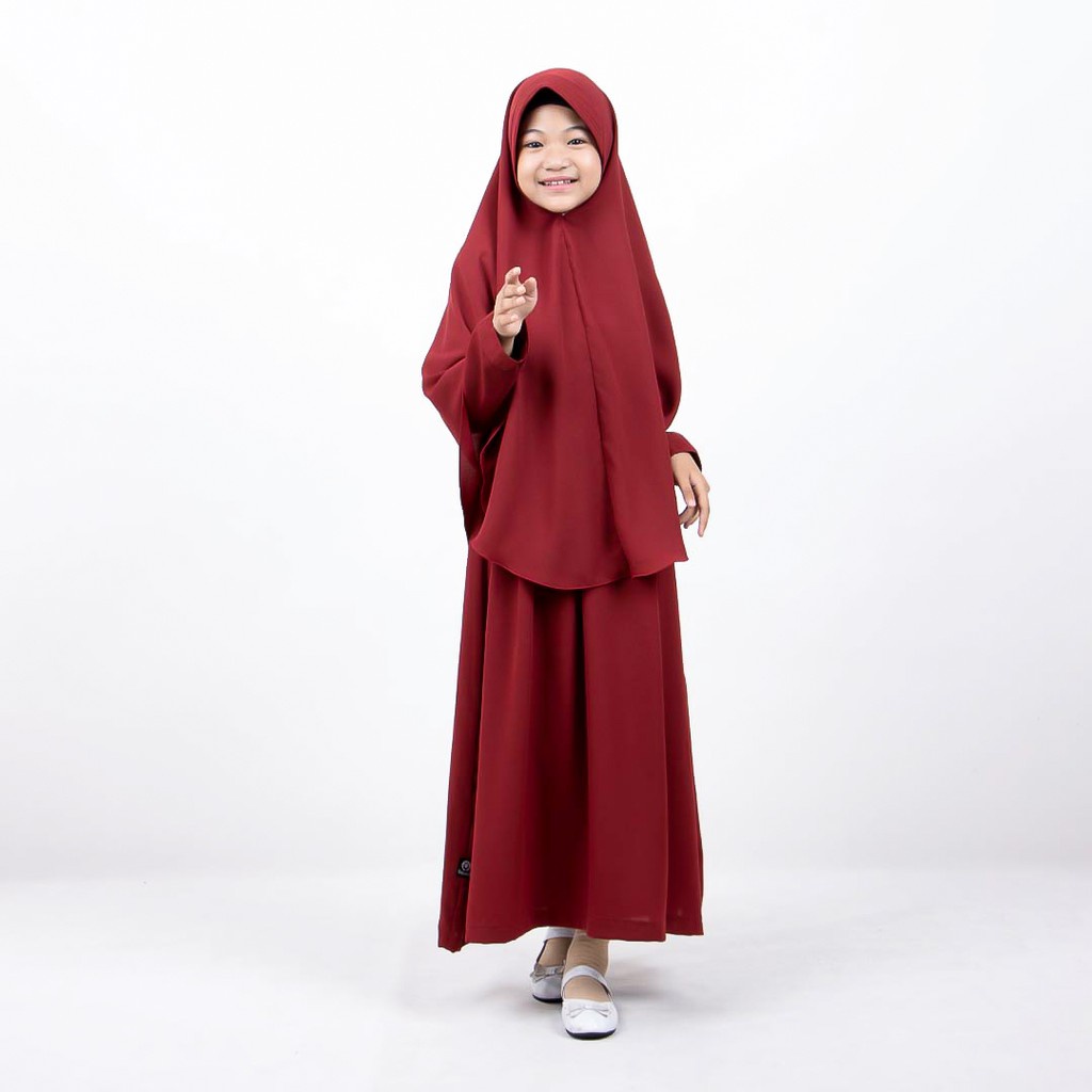 Gamis Anak Kids ( Free Jilbab ) Usia Tanggung Baju Muslim Anak