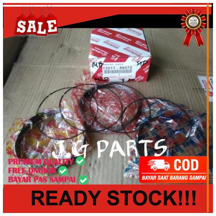 sparepart mobil ring piston ring seher std toyota dyna saurus 115 et oem 13011-58072