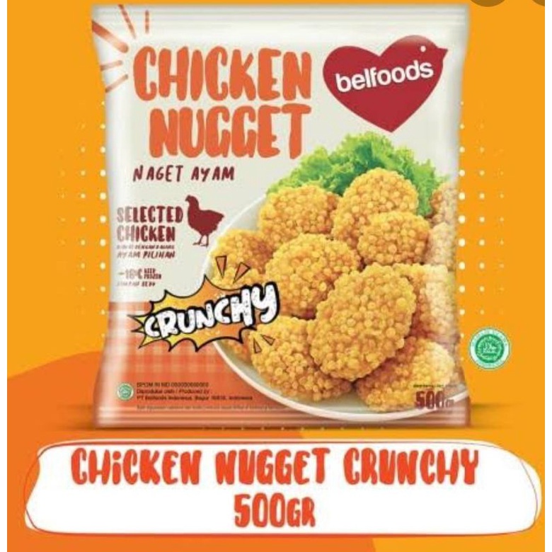 BELFOODS FAVORITE CHICKEN NUGGET CRUNCHY 500GR / NUGET AYAM