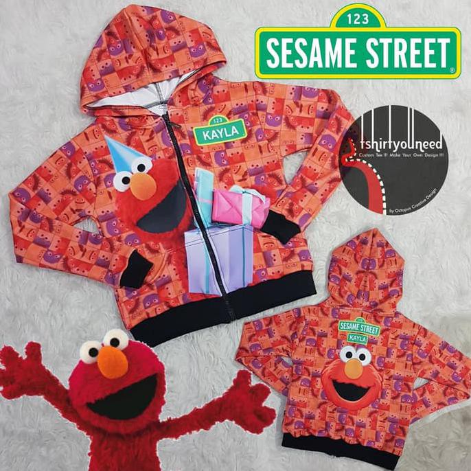 Super Murah Jaket Anak Elmo Sesame Street Fullprint
