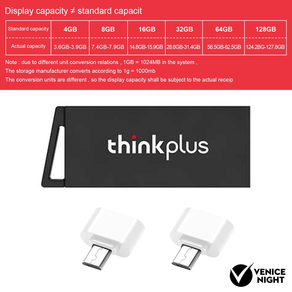 (SF) Flashdisk Lenovo 50Mb / s Metal 4GB / 8GB / 16GB / 32G / 64GB / 128GB Anti Air