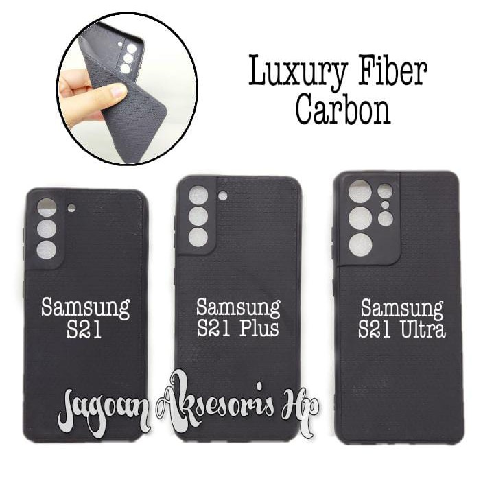 LUXURY Real Fiber Samsung S21 S21 Plus S21 Ultra with Protector Camera TPU Slim Matte Softcase