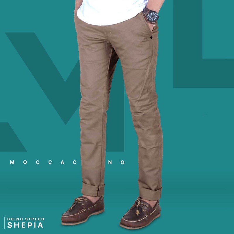 TERLARIS CHINO PREMIUM MALMO - CHINOS REAL PICT CELANA CHINO PANJANG PRIA ORIGINAL PREMIUM CELANA PRIA SLIM FIT STRETCH CASUAL FORMAL CHINOS PREMIUM MALMO-Milo