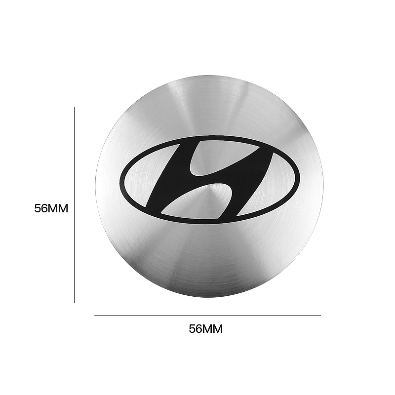 4pcs Stiker Emblem Cover Hub Tengah Roda 56mm Untuk Hyundai Getz Accent Atoz I20 Avega Trajet H1