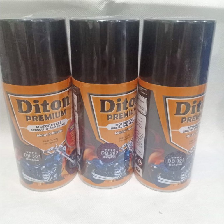 DITON Premium 400cc Pilok Pilox Cat Semprot Warna Hitam, Putih, Clear, Merah, Gold, Hijau, Grey, dll