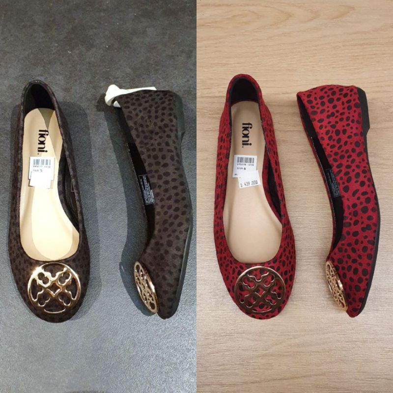 Jastip Termurah Payless By Goddes Sepatu Flat Shoes Flatshoes Teplek Ballerina Fioni Gold Embellishe