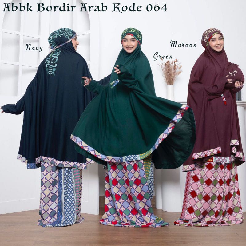 mukena Hadramaut atas bawah {bordir}