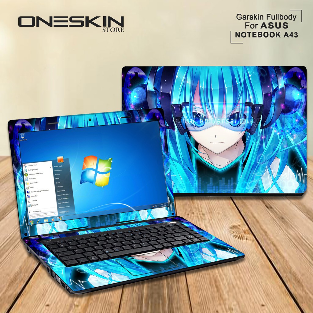 Garskin Laptop Cover Asus A43SD-VX668D A43SD-VX671D A43SD-VX691D Fullbody