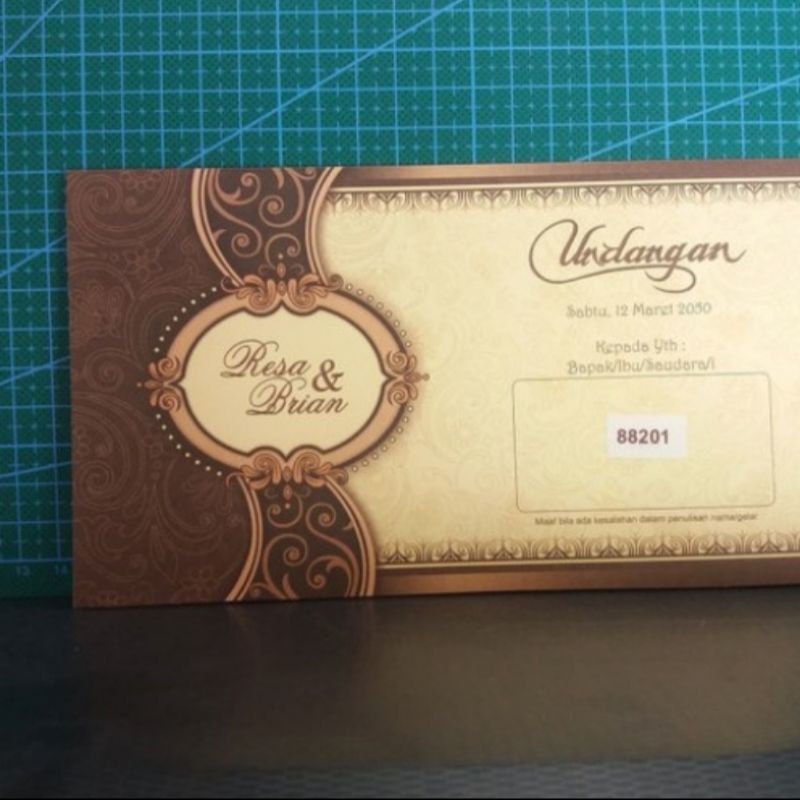 blangko undangan pernikahan ERBA 88201