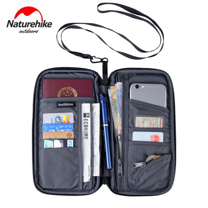 NATUREHIKE NH17C001-B Multifunctional Travel Passport Wallet Blue