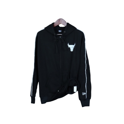 Jaket Sweater Hoodie ZIPPER NY X BULLS FADE – Black Edition Fashion Trendy Casual Pria Good Brand Qu