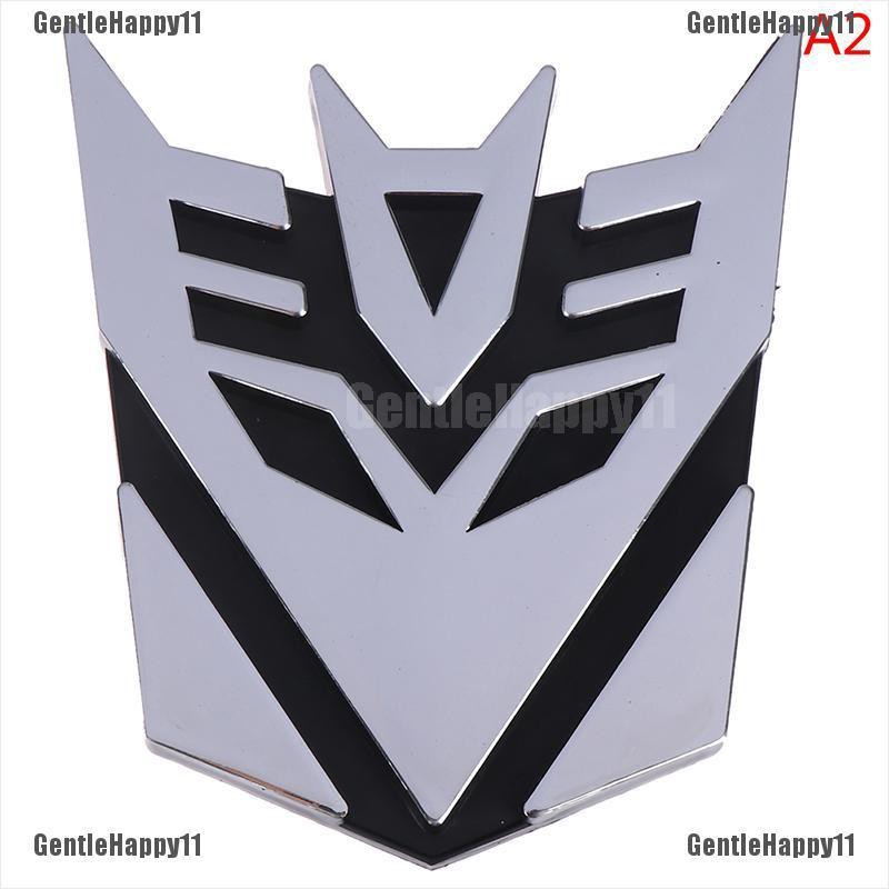 Gentle Stiker Emblem Logo Transformers 3d Untuk Mobil