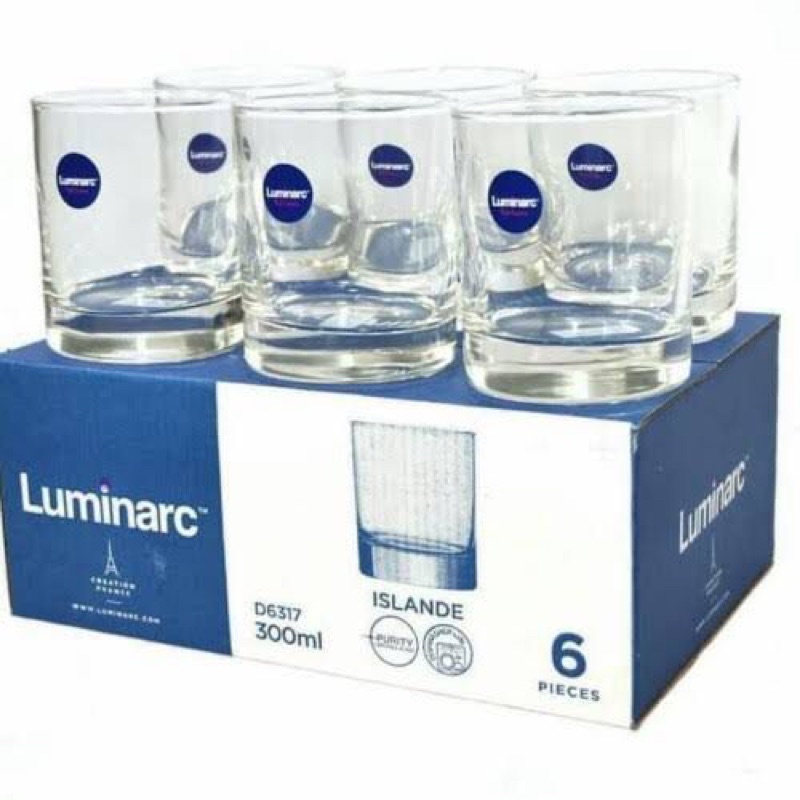 gelas kaca luminarc pendek