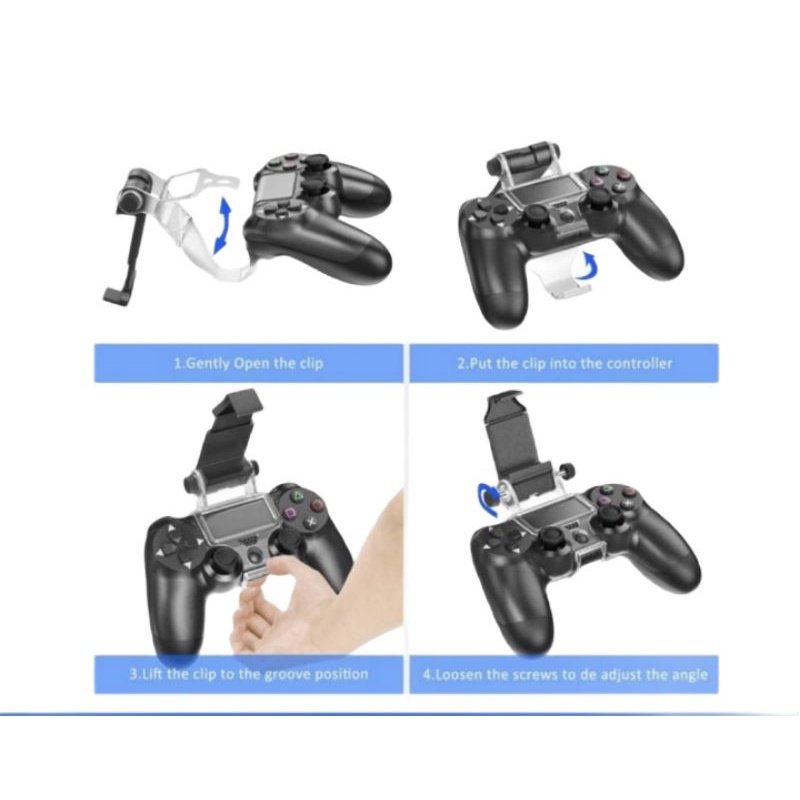 Mobile Clamp Stik Ps4 Ds4 Ps3 Ds3 Holder Stik Ps3 PS4 (Tampa Stik)