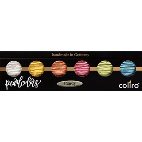 Coliro Artist Mica Pearl Watercolor Paint M770 Candy (6 Color Set)