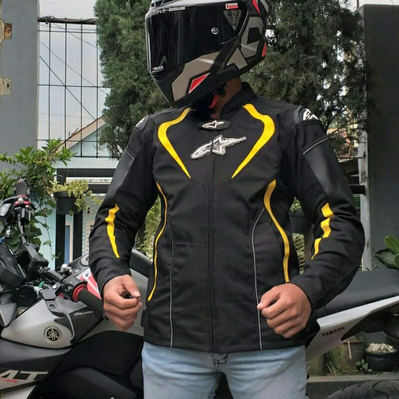 Jaket Protektor Motor Touring harian ALPINESTAR Tebal, Kuat, Elegant Jaket Touring Alpinestar