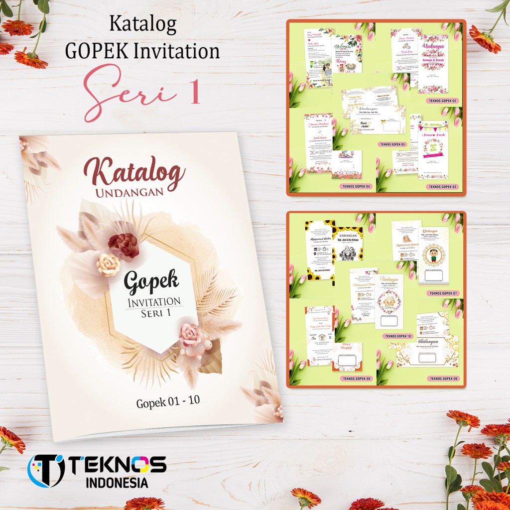 KATALOG UNDANGAN GOPEK CUSTOM TEKNOS SERI 1