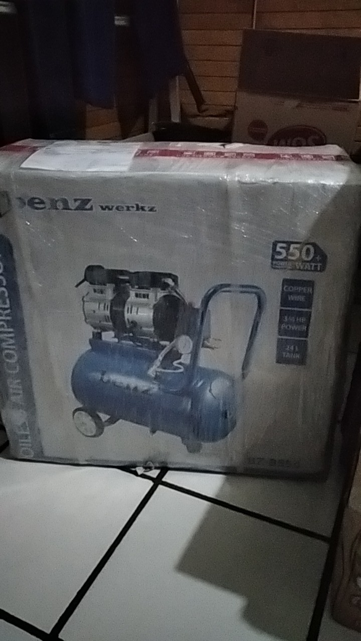 Kompresor Oiless 24l 3/4 Hp Tanpa Oil Benz Fresco Lakoni