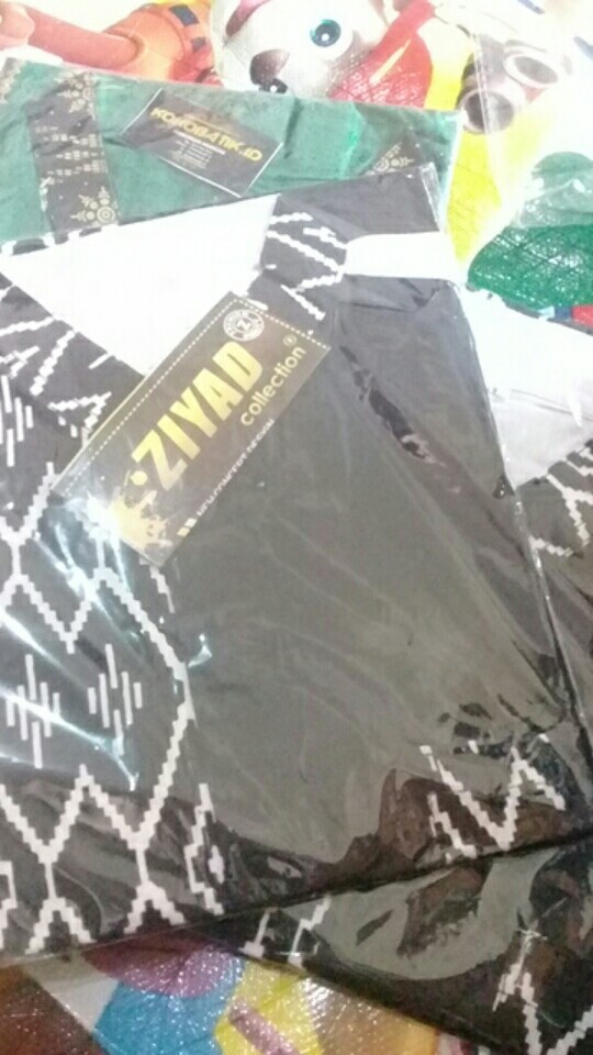 Baju Koko Kombinasi Batik Anak