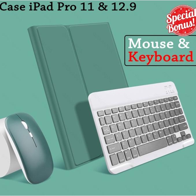 Case iPad Pro 11 Pro 12.9 Keyboard Mouse 2021 Casing wireless Magnetic