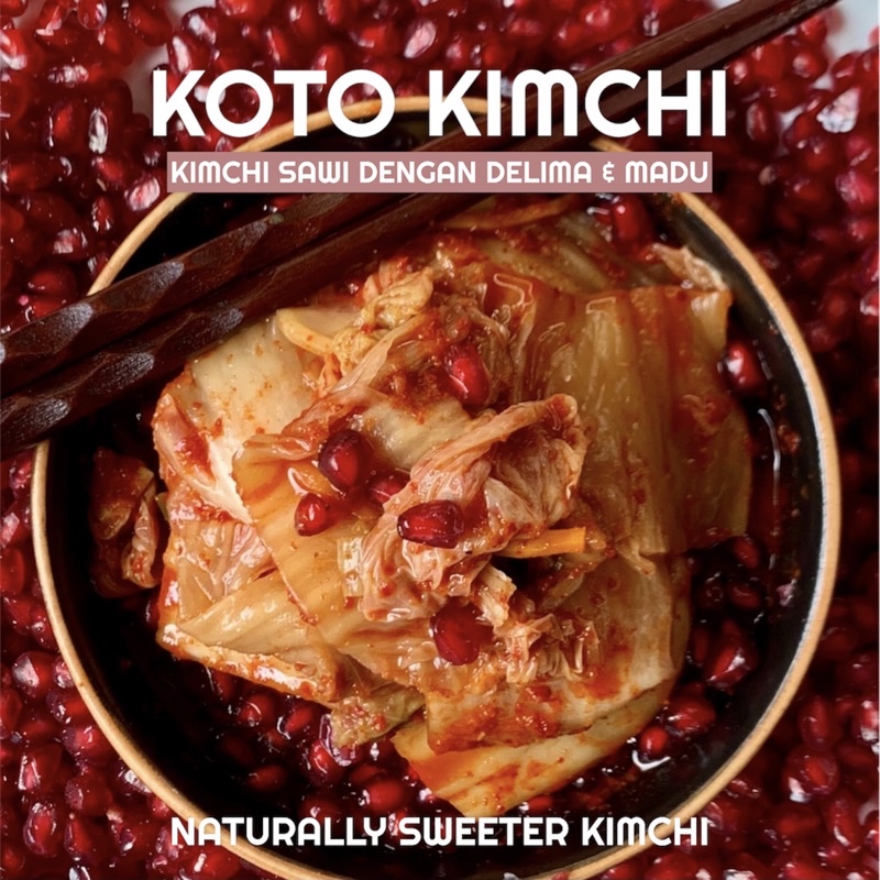 

KOTO KIMCHI 김치 KIMCHI WITH POMEGRANATE & HONEY (KIMCHI SAWI DENGAN DELIMA & MADU)