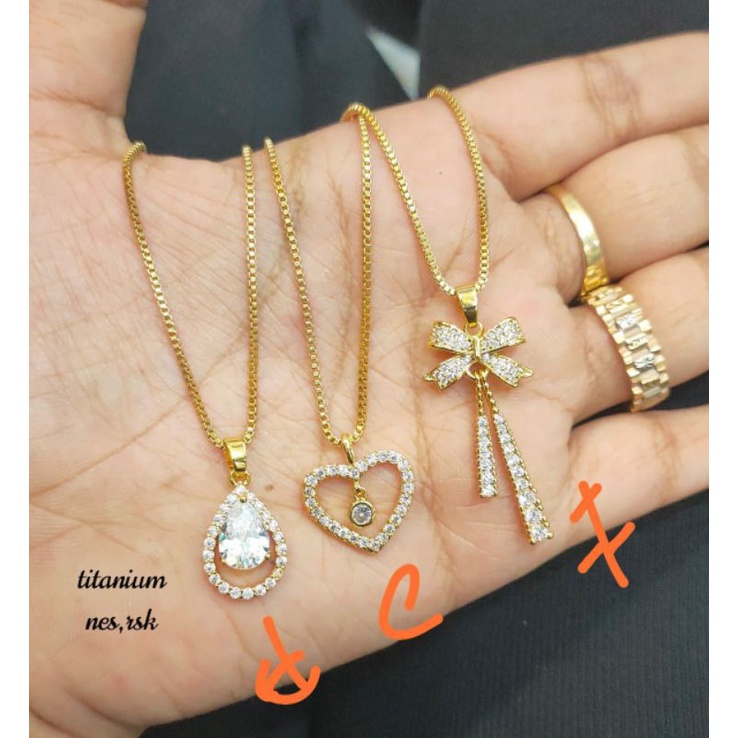 Bisa cod:Kalung titanium, tidak luntur ,bisa dipake sehari hari,mandi+kado