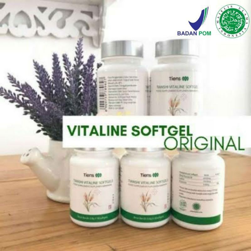 VITALINE SOFTGEL - PEMUTIH BADAN ALAMI ISI 20 KAPSUL(ECERAN)