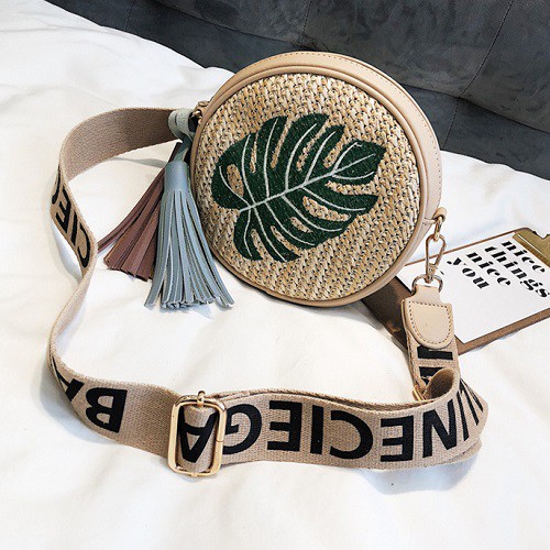 Tas Selempang Rotan Bulat 4339