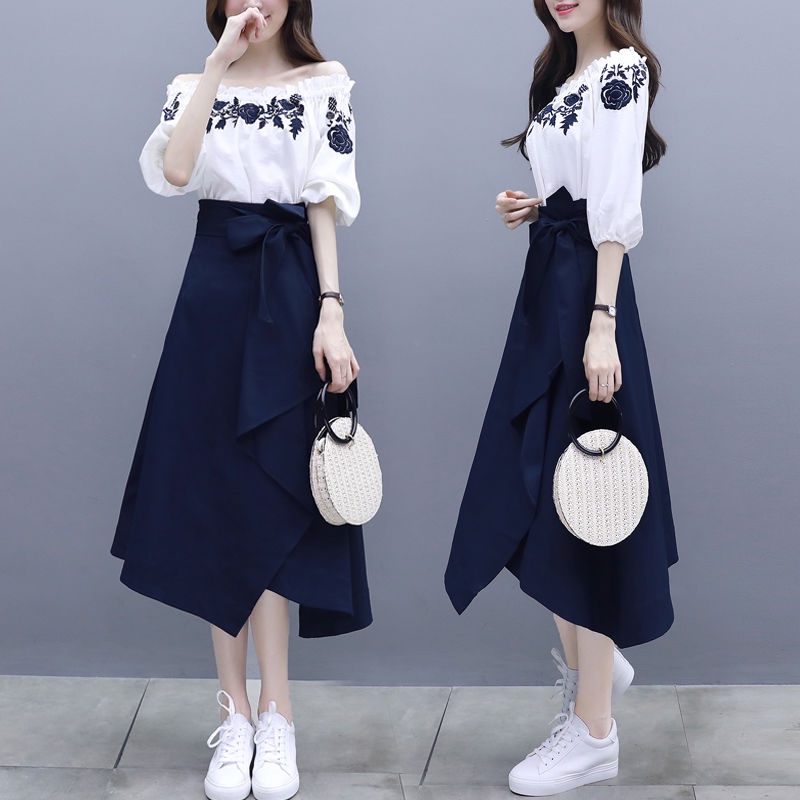 One piece / suit goddess model two piece dress women's spring and summer 2020 new temperament Korean