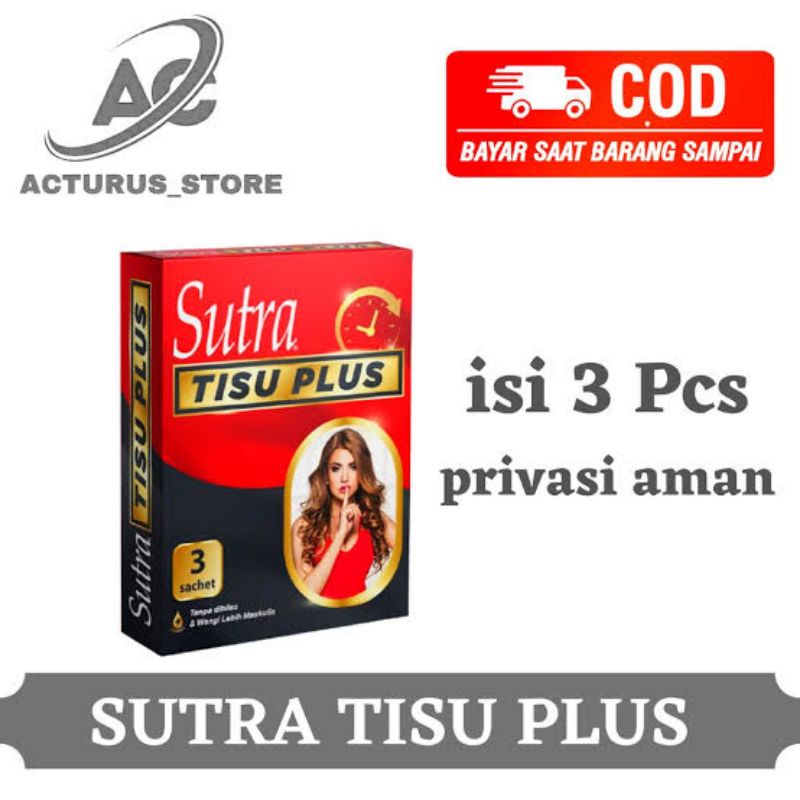 ORIGINAL SUTRA TISU PLUS ISI 3 SACHET / SUTRA TISU MAGIC 3 SACHET