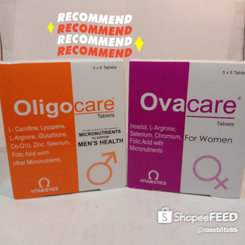 ovacare dan oligocare PAKET 30 hari (ovacare 1box + oligocare 1box)