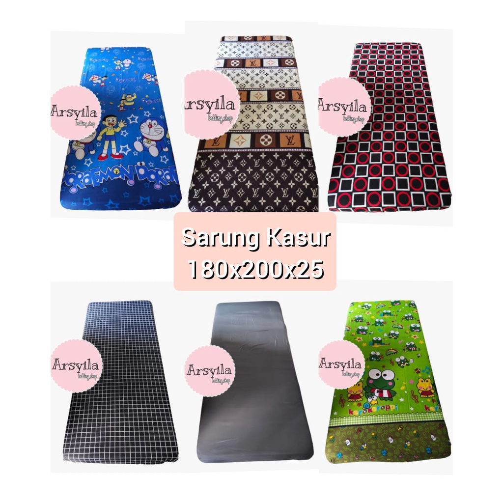 Sarung kasur Resleting 180x200x25