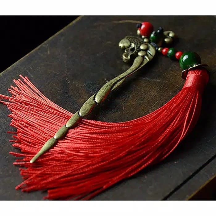 Tusuk Konde Sangjit Rumbai Sanggul Tassel HairPin Stick Aksesorimaya